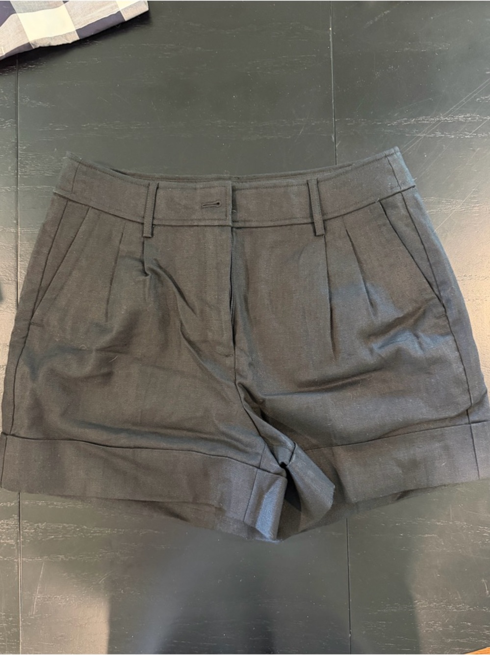 JCrew High Waist Remi short in stretch linen - 8 - BLACK NWT